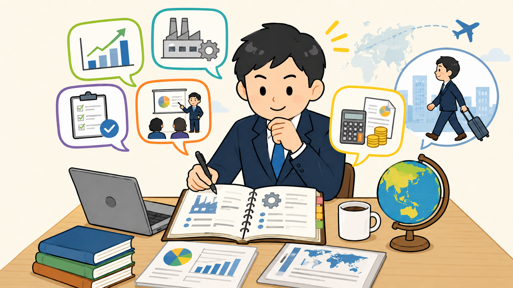 海外赴任前に専門用語や業界用語の十分な準備が必要