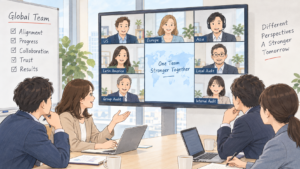 定例会はムダと言われることもありますが、グローバルチームでは有効な推進ツールになります。海外拠点との連携、進捗管理、認識合わせ、信頼関係づくりに役立つ定例会の活用法を解説します。